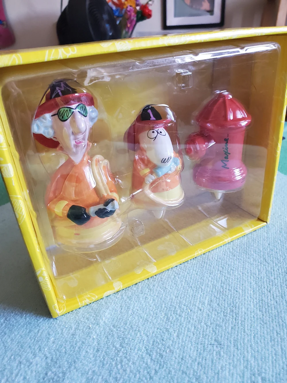 Hallmark Maxine Firefighter Ceramic Cake Toppers
